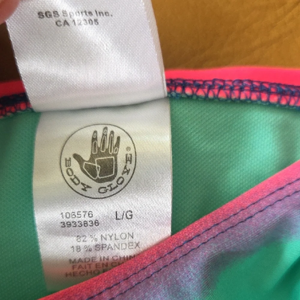 NWT Body Glove Pink and Blue 2 Piece Bikini Swimsuit - Picture 2 of 4